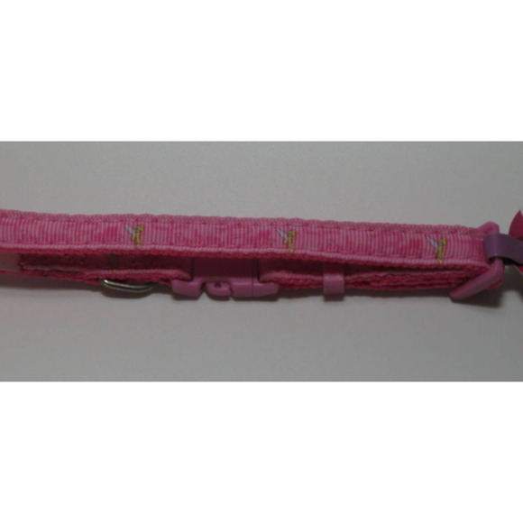 Disney Fairies Tinkerbell Pink Dog Collar Size X-Small- Brand New - Picture 2 of 2